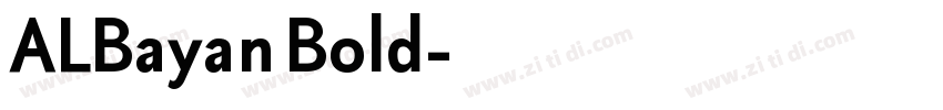 ALBayan Bold字体转换